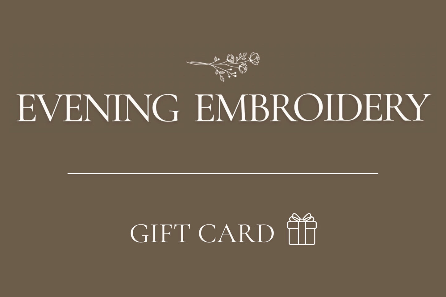 EVENING EMBROIDERY GIFT CARD