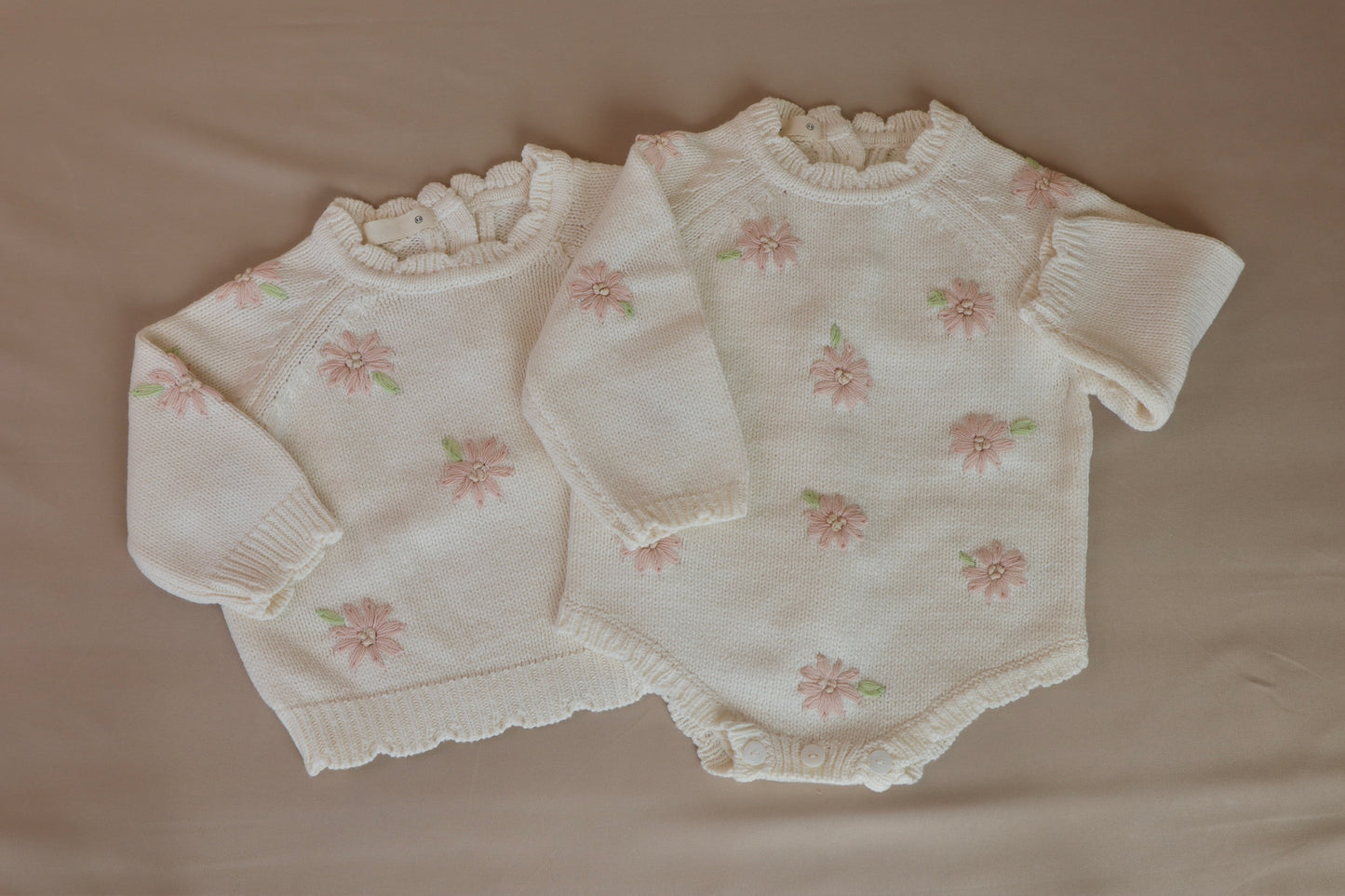 PINK FLOWER TEE/ONESIE